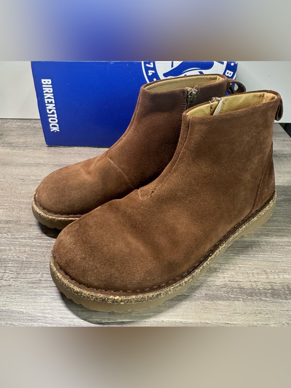 Birkenstock Melrose Brown Suede Ankle Booties size 39/US8-8.5
